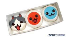 太鼓之達人甜甜圈,造型甜甜圈,太鼓達人（圖／Krispy Kreme提供）