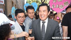 前總統馬英九出席「AIT在台40周年台美關係展」。 （圖／記者林敬旻攝）