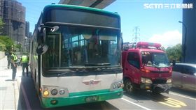 公車,起火,冒煙,撲滅,乘客,無人傷,消防隊,淡水