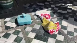 翁拔彩券行旗桿　業者傻眼：這也偷？