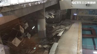 獨／南港運動中心天花板竟掉落砸傷人