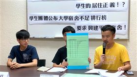 大專宿舍不足　學生團體籲重視居住正義高教工會、反教育商品化聯盟等團體14日在台北召開記者會，指文大宿舍爭議，反映台灣長期以來學生宿舍極度缺乏、居住權益受損的問題，呼籲重視學生的居住正義。中央社記者陳至中台北攝　107年7月14日