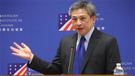 梅健華舉行道別記者會（1）將於7月中旬離任的美國在台協會（AIT）處長梅健華（Kin Moy）（圖）6日在AIT美國中心舉行記者會，回答媒體記者的提問，並向大家道別。中央社記者吳翊寧攝　107年7月6日