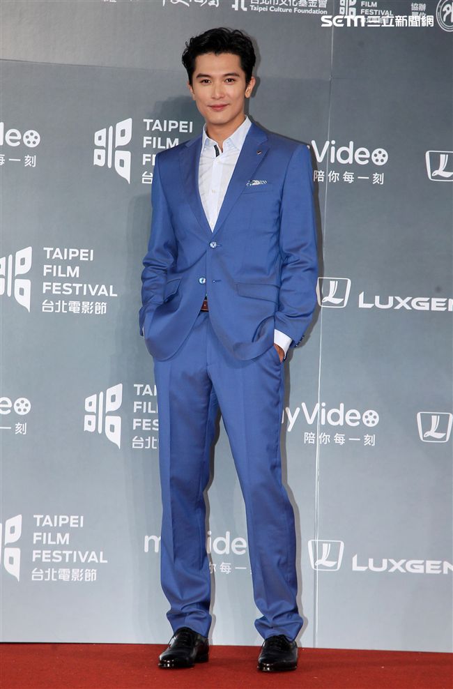 2018台北電影獎星光大道邱澤。（記者邱榮吉/攝影）
