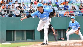 統一獅先發投手施子謙。（圖／記者王怡翔攝）
