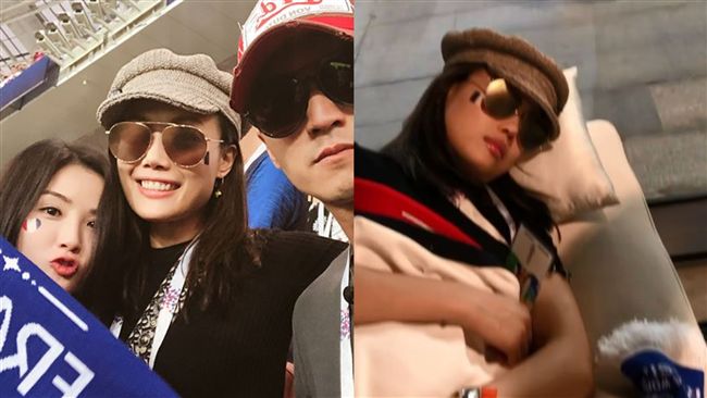 親赴世足決賽！女星打地舖睡覺被抓包