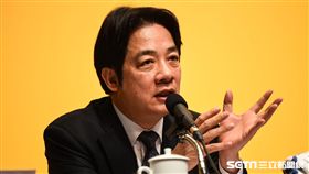 行政院長賴清德主持「 新經濟移民法規劃重點記者會」。 （圖／記者林敬旻攝）