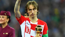 撐起克國進攻　全能莫德里奇獲金球獎
世足,世界盃,克羅埃西亞,莫德里奇,Luka Modrić,金球獎,國際足總
圖／路透社／達志影像