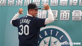 張景淯加盟水手記者會。（圖／記者王怡翔攝）