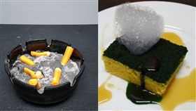  甜點,視覺,食物,烘培,海綿菜瓜布,菸灰缸,Ben Churchill,傳統,偽裝,發霉,水果　圖／翻攝自IG https://goo.gl/pTdvkp