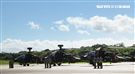 AH-64E阿帕契攻擊直升機「全作戰能力」成軍典禮。（記者邱榮吉/龍潭拍攝）