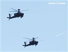 AH-64E阿帕契攻擊直升機「全作戰能力」成軍典禮，空中分列式。（記者邱榮吉/龍潭拍攝）