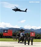 AH-64E阿帕契攻擊直升機「全作戰能力」成軍典禮。（記者邱榮吉/龍潭拍攝）