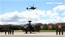 AH-64E阿帕契攻擊直升機「全作戰能力」成軍典禮。（記者邱榮吉/龍潭拍攝）