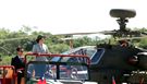 總統蔡英文親自主持「阿帕契全作戰能力」成軍典禮。（記者邱榮吉/龍潭拍攝）
