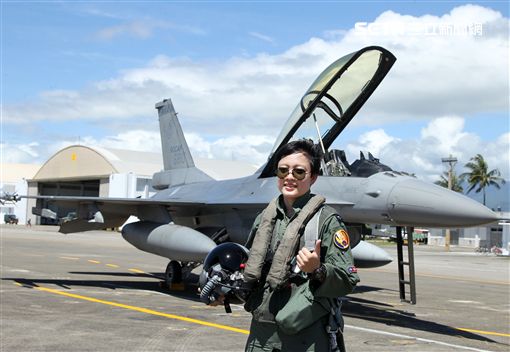 F16戰機女飛官蔣惠宇。（記者邱榮吉/台東拍攝）