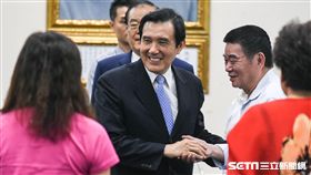 前總統馬英九說明三中案。 （圖／記者林敬旻攝）