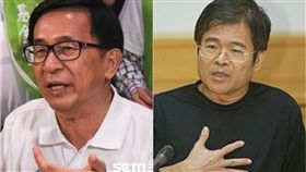 陳水扁,黃百祿 合成圖/左圖記者林敬旻攝,右圖翻攝百度百科