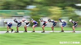 滑輪溜冰代表隊積極備戰亞運。（圖／記者王怡翔攝）