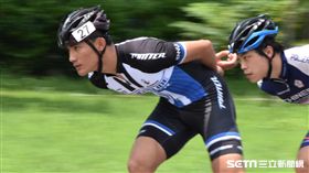 滑輪溜冰林秉宏。（圖／記者王怡翔攝）