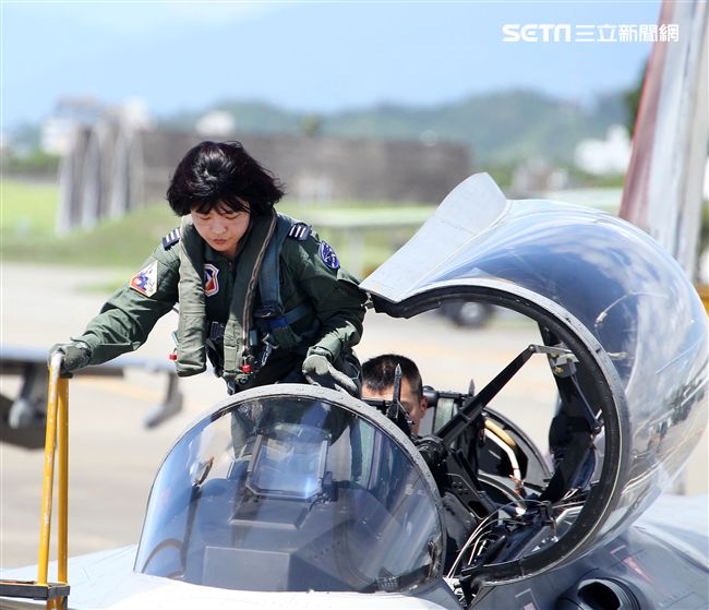 IDF戰機女飛官范宜鈴。（記者邱榮吉/台東拍攝）