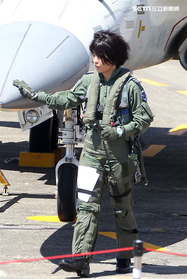 IDF戰機女飛官范宜鈴。（記者邱榮吉/台東拍攝）