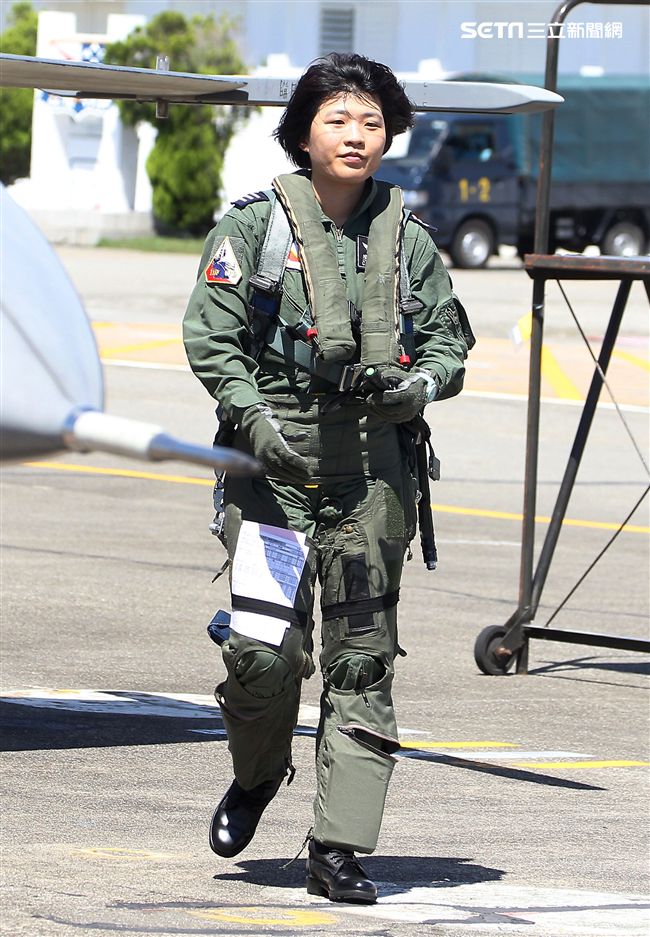 IDF戰機女飛官范宜鈴。（記者邱榮吉/台東拍攝）