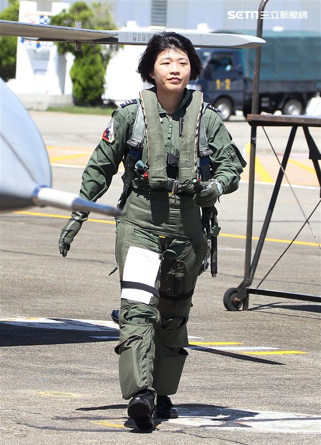IDF戰機女飛官范宜鈴。（記者邱榮吉/台東拍攝）