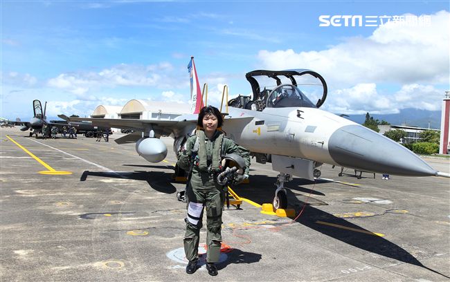 IDF戰機女飛官范宜鈴。（記者邱榮吉/台東拍攝）