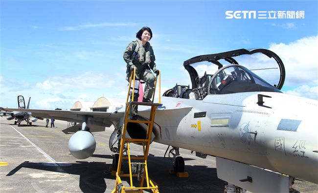IDF戰機女飛官范宜鈴。（記者邱榮吉/台東拍攝）