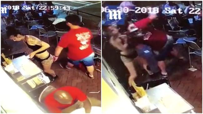 穿熱褲被襲臀！她霸氣猛揍非禮男客