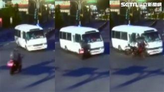 重機衝撞校車！驚悚撞擊畫面曝光
