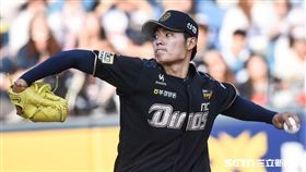 旅韓台灣投手NC恐龍王維中。 （圖／記者林敬旻攝）