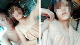 泰國13歲少女性感自拍。（圖／翻攝自khaosod）