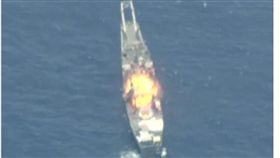 環太平洋軍事演習，擊沉退役戰艦。（圖／翻攝自Business Insider）