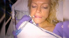 ▲阿曼達誤飲工業清潔劑送醫（圖／翻攝自9news.com.au）