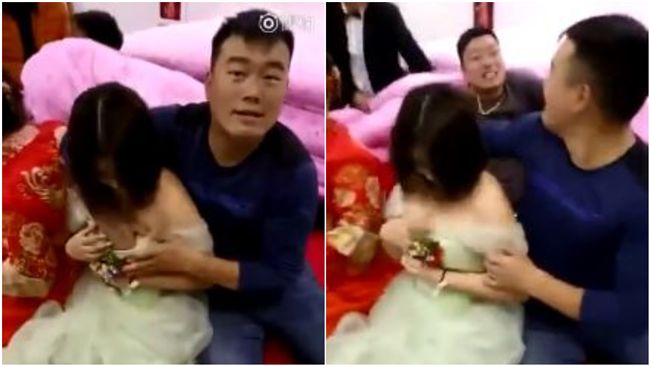 噁男婚鬧瘋搶揉奶！伴娘當眾遭蹂躪