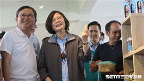 總統蔡英文，台東糖廠。（圖／記者盧素梅攝）