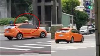 癡男不甘被分手！趴車狂貼300公尺