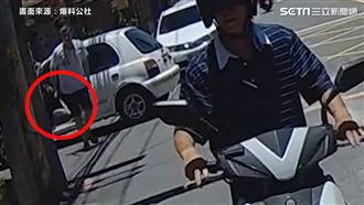 不滿機車不讓路　惡駕狂叭抄傢伙理論