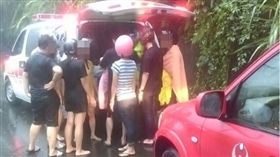 台中,太平,仙女瀑布,溺水,受困,溪水暴漲（圖／翻攝畫面）