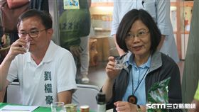 總統蔡英文，台東曲禾酒莊。（圖／記者盧素梅攝）