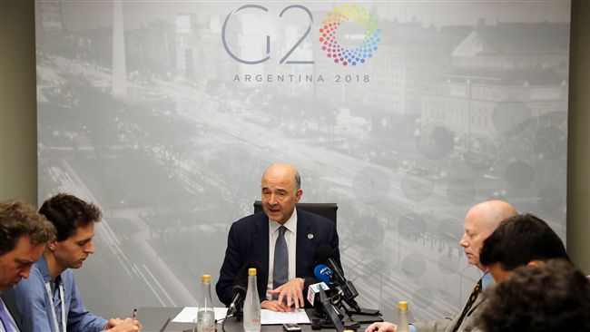 貿易緊張　G20財長會議籲對話化解