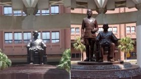 中山大學蔣公銅像被拆除（圖／翻攝臉書）