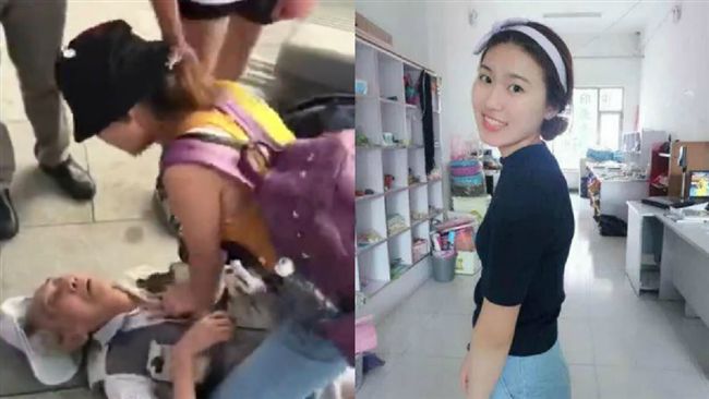 老人突暈倒　女大生跪地搶救錯過火車