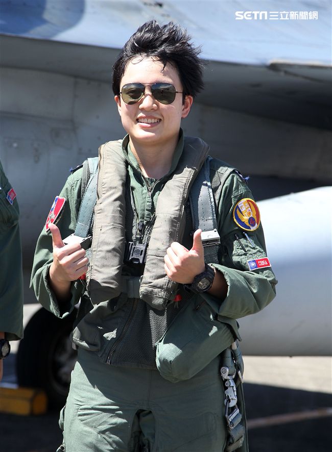 F16戰機女飛官蔣惠宇。（記者邱榮吉/台東拍攝）