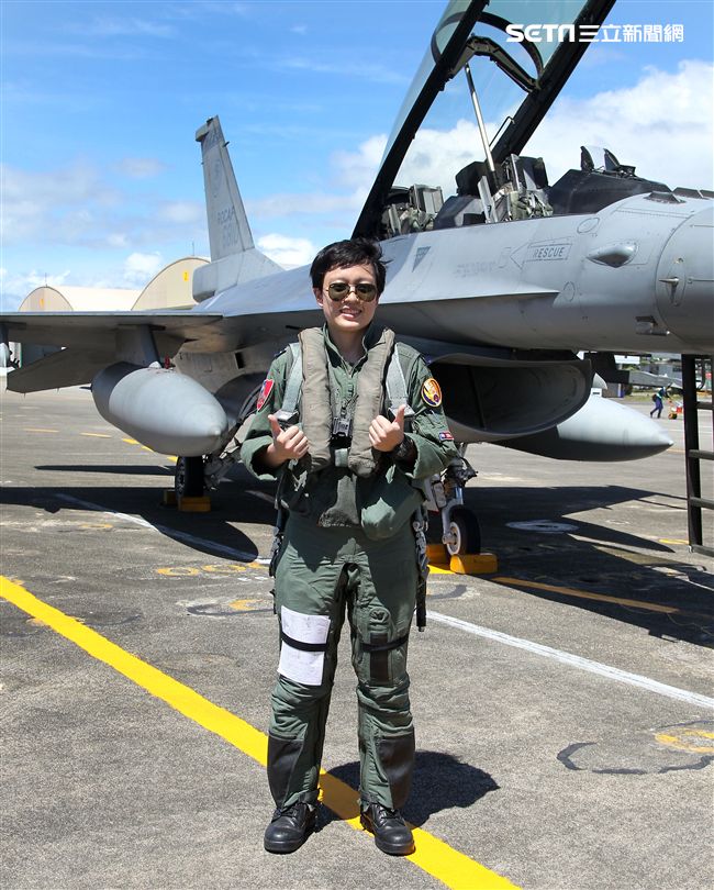 F16戰機女飛官蔣惠宇。（記者邱榮吉/台東拍攝）