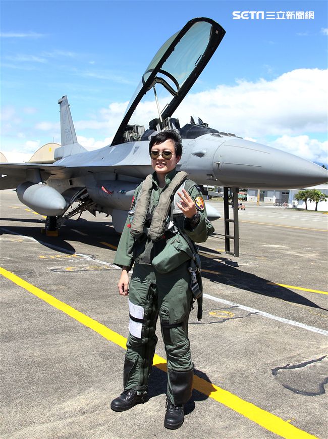 F16戰機女飛官蔣惠宇。（記者邱榮吉/台東拍攝）