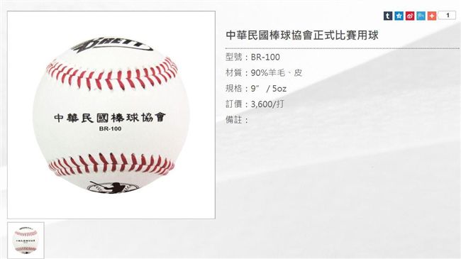 韓媒披露　亞運棒球是台灣廠商