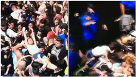 美國,音樂節,人體衝浪,瘋狗浪,觀眾（圖／翻攝自YouTube）
